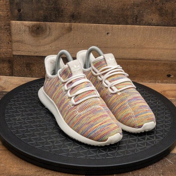 ADIDAS TUBULAR KIDS ATHLETIC SHOES RUNNING MULTICOLOR GYM LOW LACE UP SIZE 5 - Picture 3 of 9